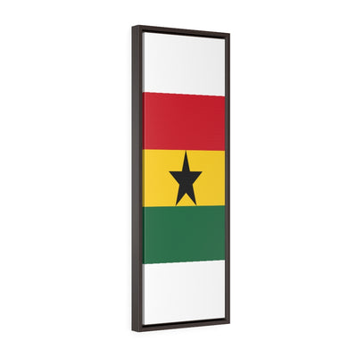 GHANA Vertical Framed Premium Gallery Wrap Canvas