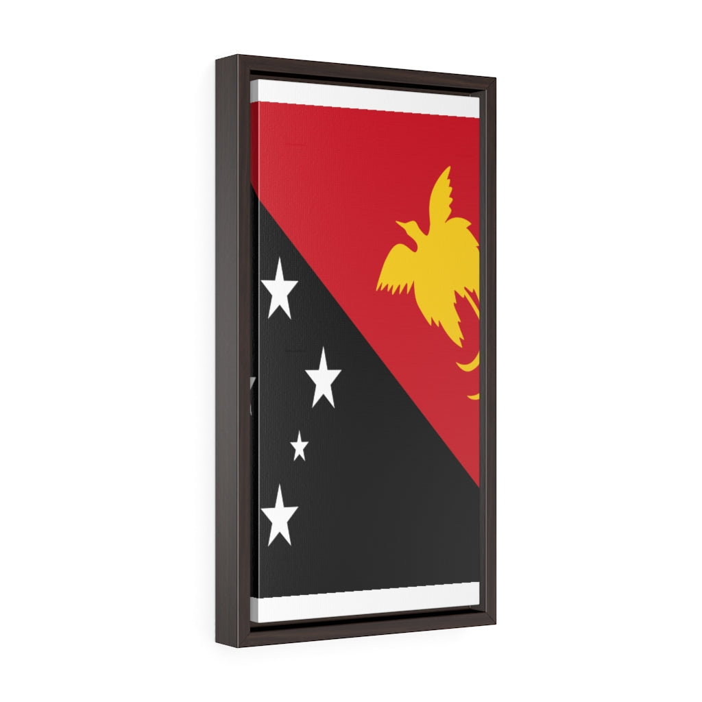 PAPUA NEW GUINEA Vertical Framed Premium Gallery Wrap Canvas