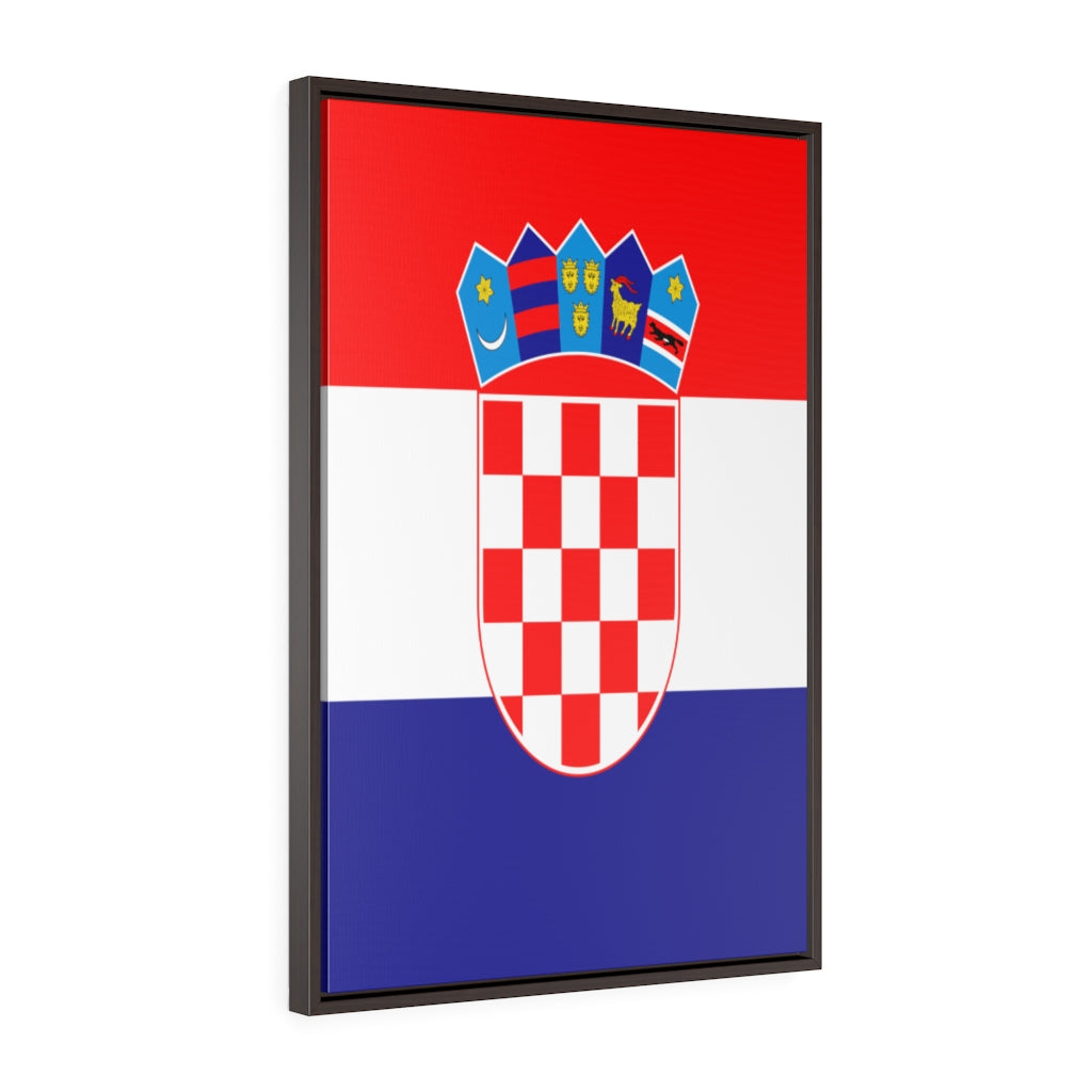 CROATIA Vertical Framed Premium Gallery Wrap Canvas