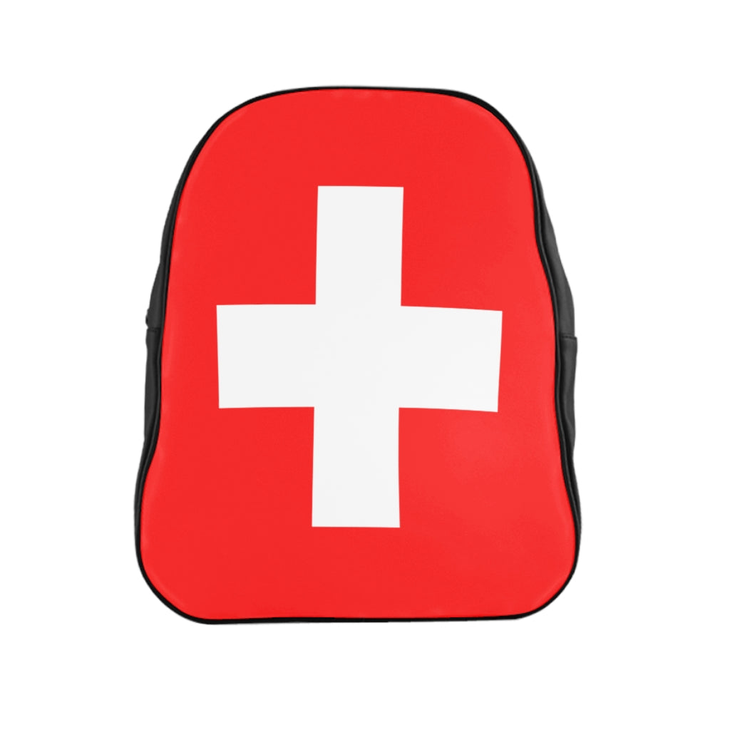 SWITZERLAND FLAG School Backpack