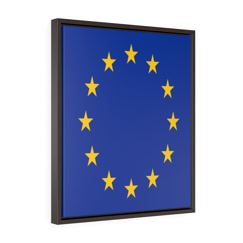 EUROPE Vertical Framed Premium Gallery Wrap Canvas