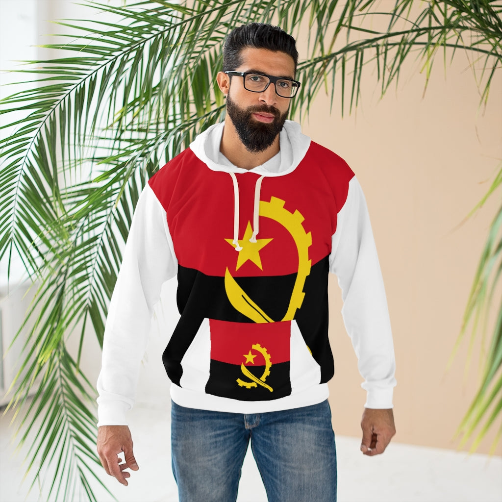 Angola AOP Unisex Pullover Hoodie