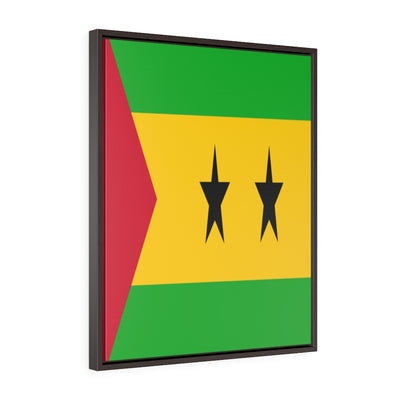 SAO TOME Vertical Framed Premium Gallery Wrap Canvas