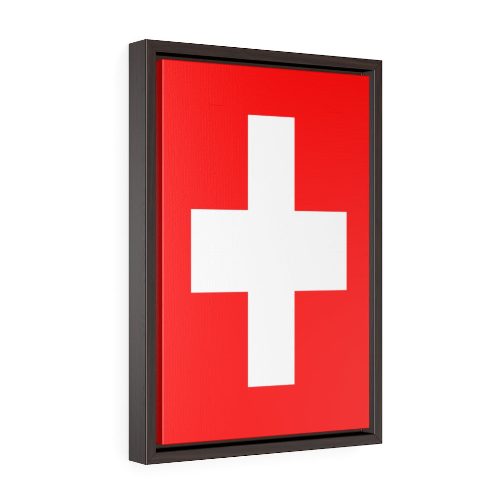 SWITZERLAND Vertical Framed Premium Gallery Wrap Canvas