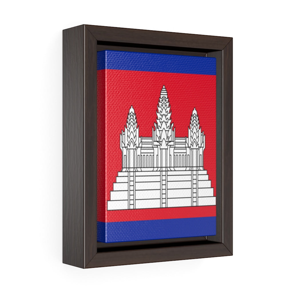 CAMBODIA Vertical Framed Premium Gallery Wrap Canvas