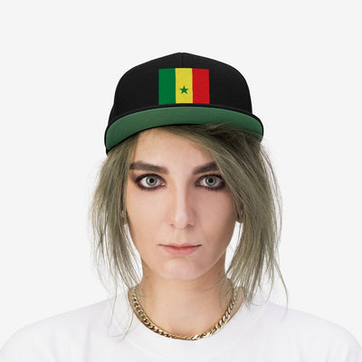 SENEGAL Unisex Flat Bill Hat