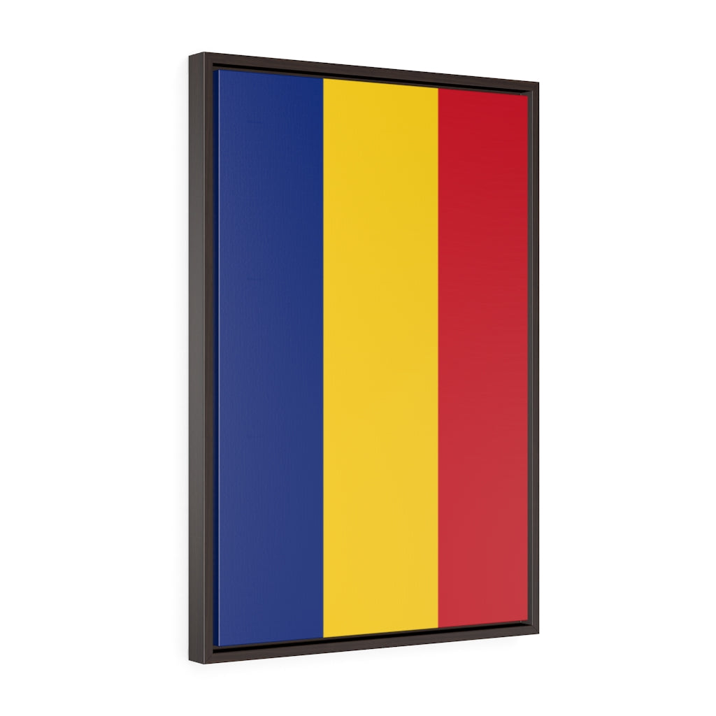 ROMANIA Vertical Framed Premium Gallery Wrap Canvas