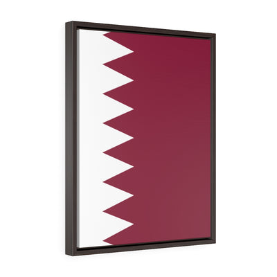 QATAR Vertical Framed Premium Gallery Wrap Canvas