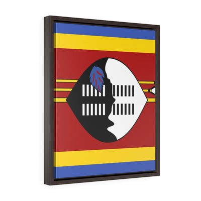 SWAZILAND Vertical Framed Premium Gallery Wrap Canvas