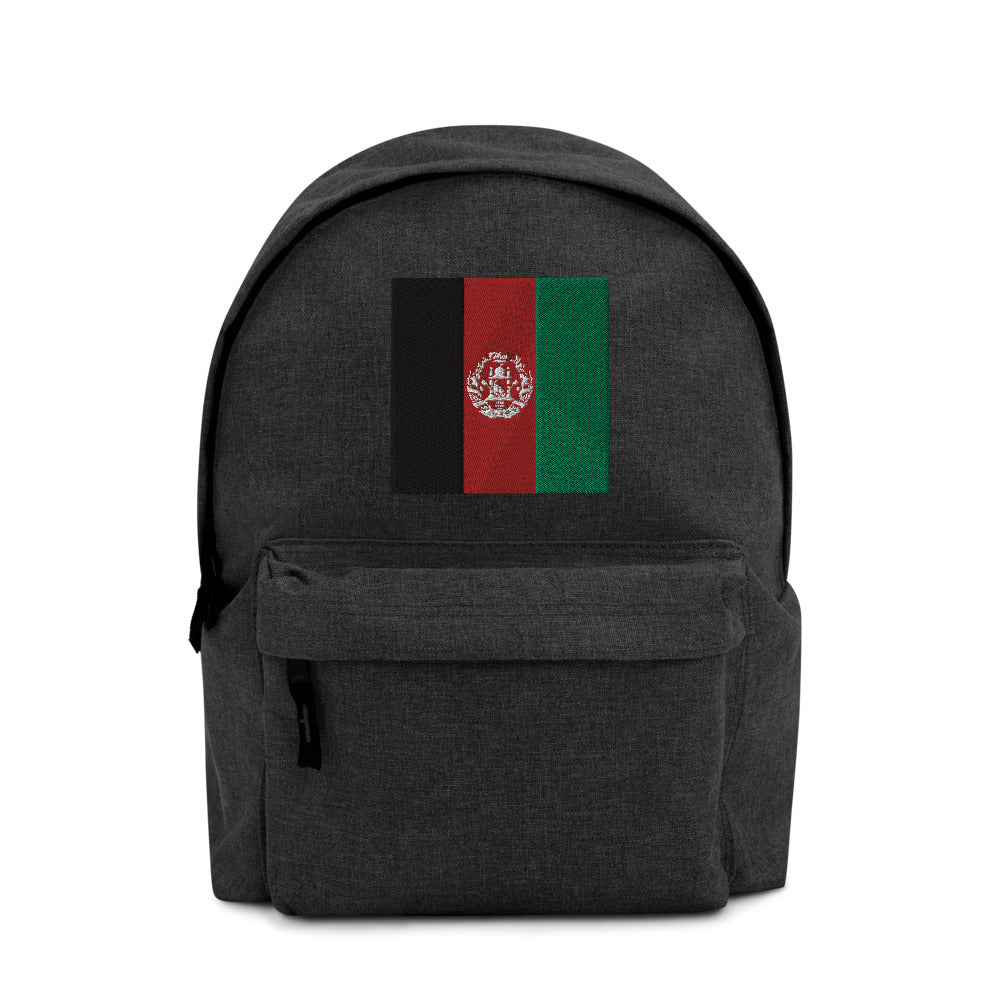 Afghanistan flag Embroidered Backpack