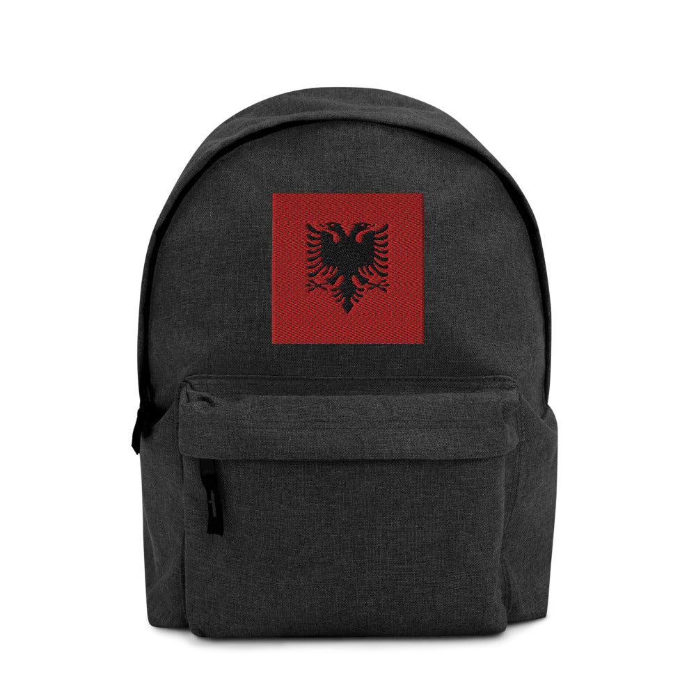 ALBANIA FLAG Embroidered Backpack