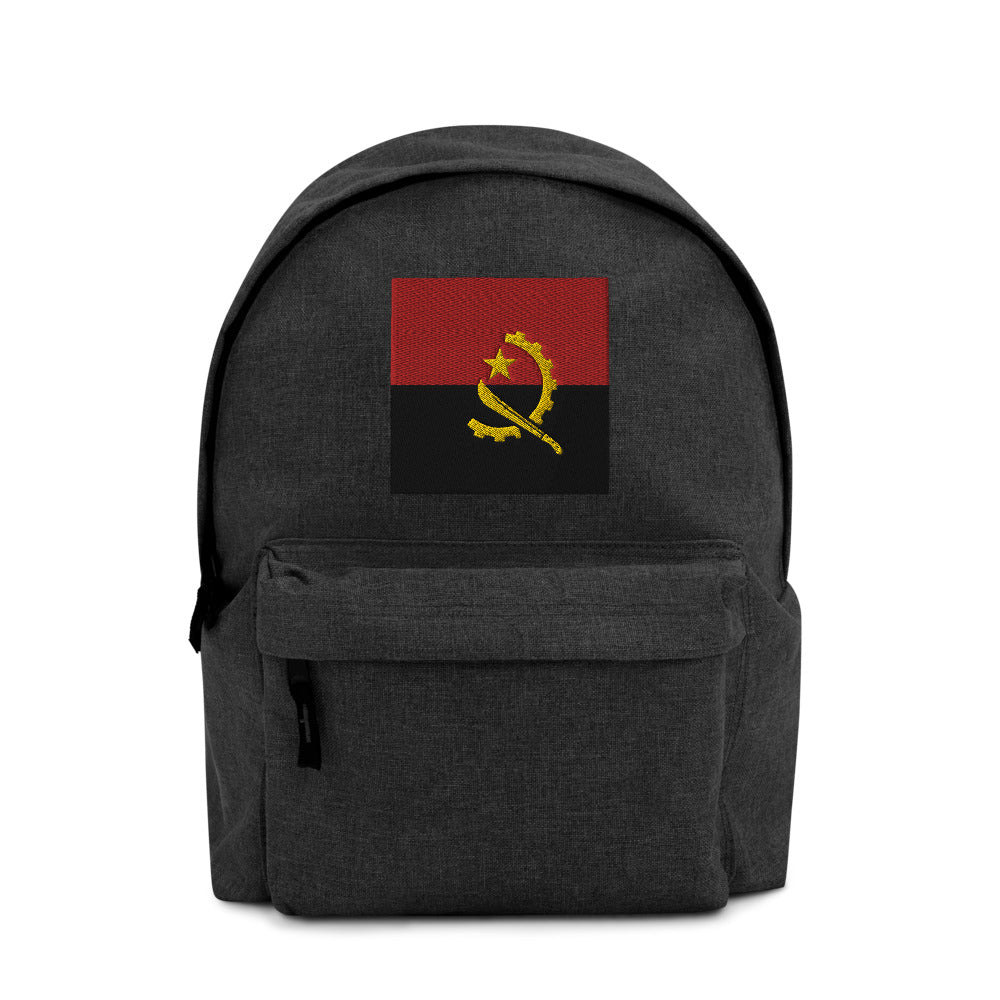 ANGOLA FLAG Embroidered Backpack