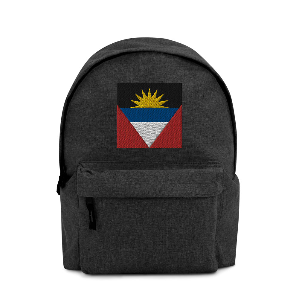 ANTIGUA AND BARBUDA FLAG Embroidered Backpack