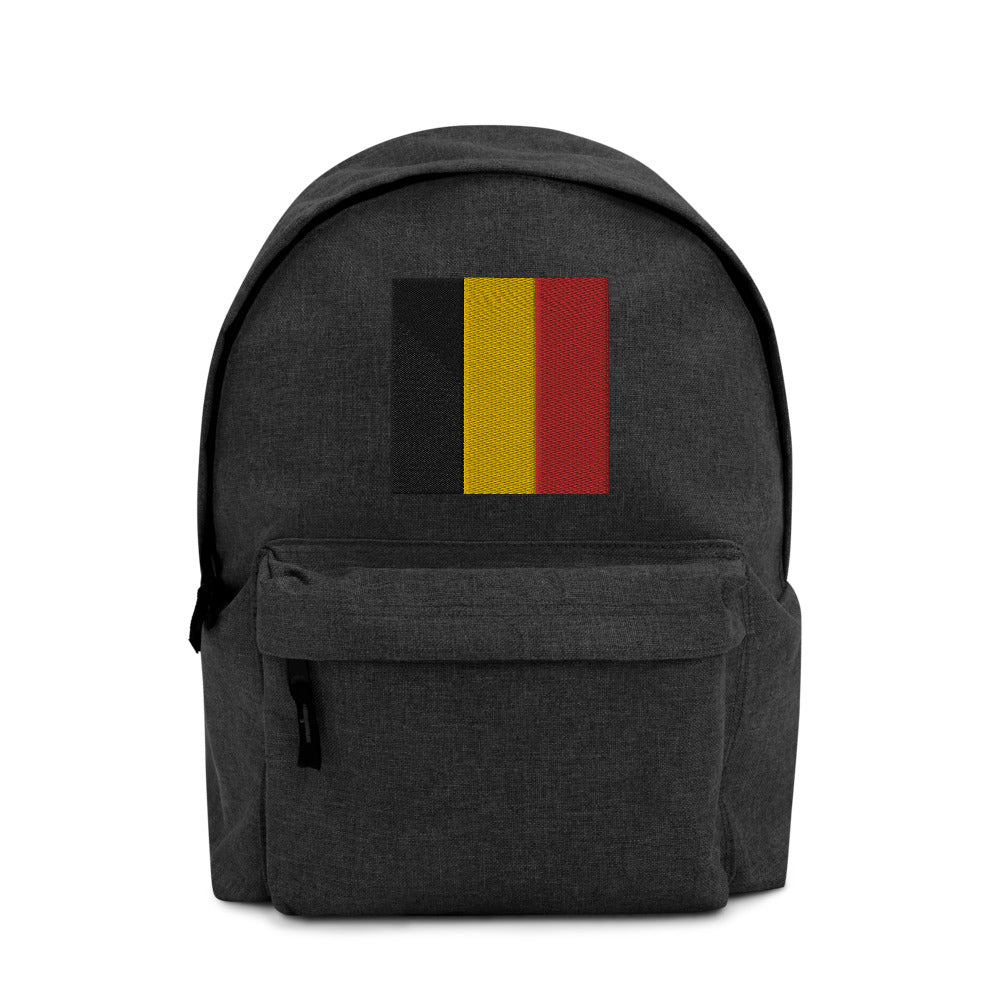 BELGIUM FLAG Embroidered Backpack