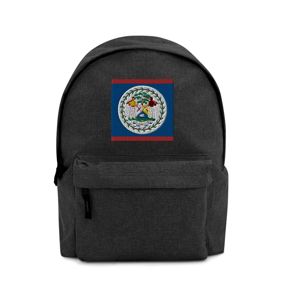 BELIZE FLAG Embroidered Backpack