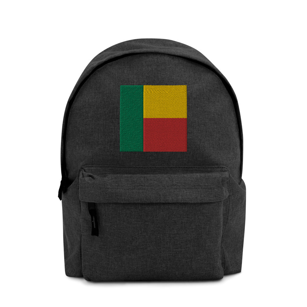 BENIN FLAG Embroidered Backpack