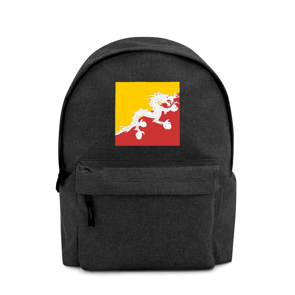 BHUTAN FLAG Embroidered Backpack