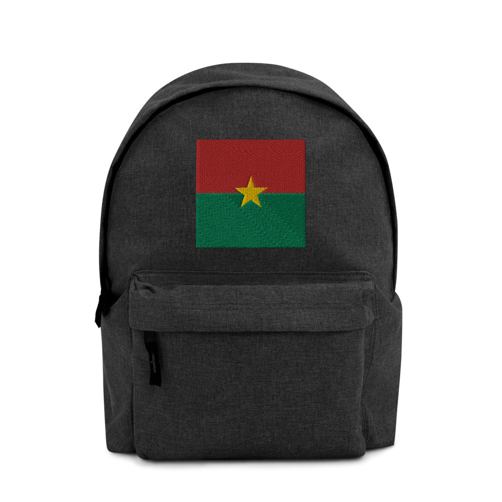 BURKINA FASO FLAG Embroidered Backpack