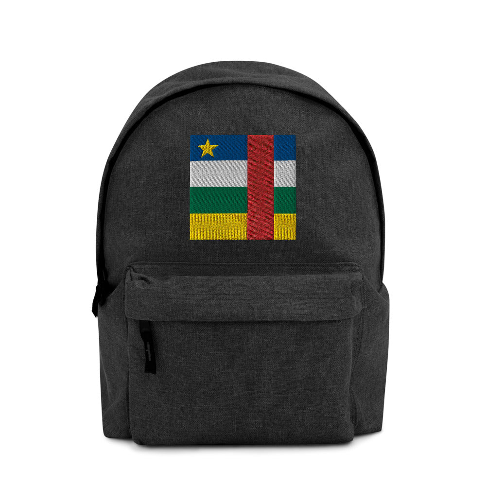 CENTRAL AFRICA FLAG Embroidered Backpack