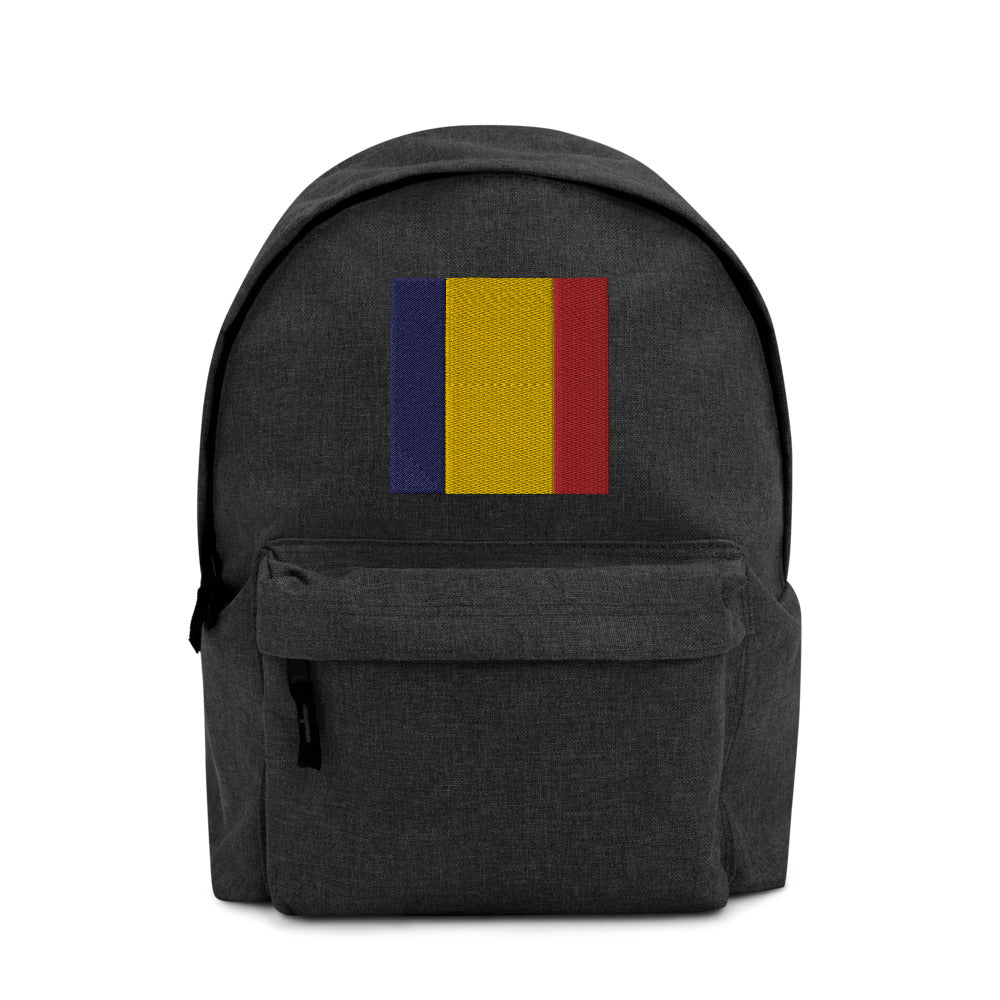 CHAD FLAG Embroidered Backpack