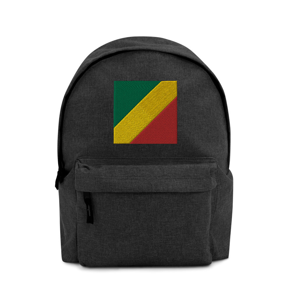 CONGO REPUBLIC FLAG Embroidered Backpack