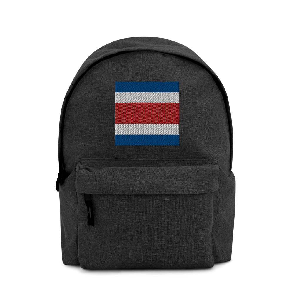 COSTA RICA FLAG Embroidered Backpack