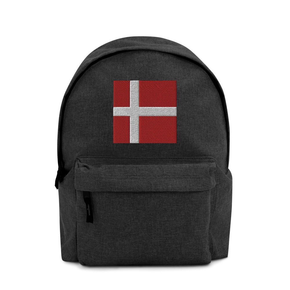 DENMARK FLAG Embroidered Backpack