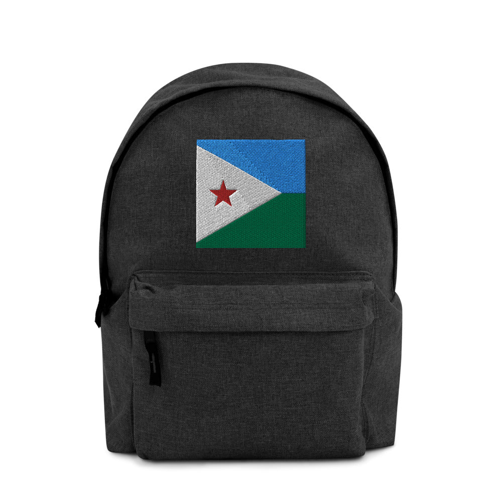 DJIBOUTI FLAG Embroidered Backpack