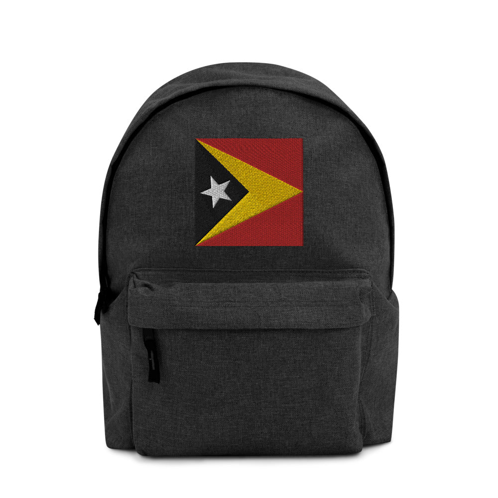 EAST TIMOR FLAG Embroidered Backpack