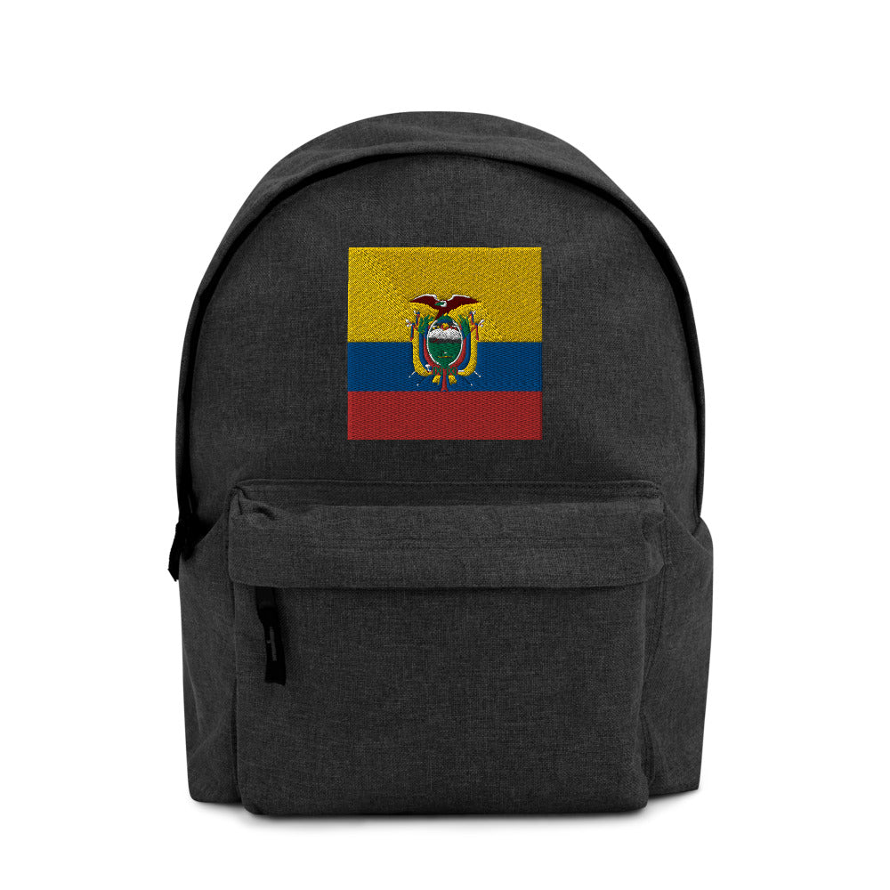 ECUADOR FLAG Embroidered Backpack