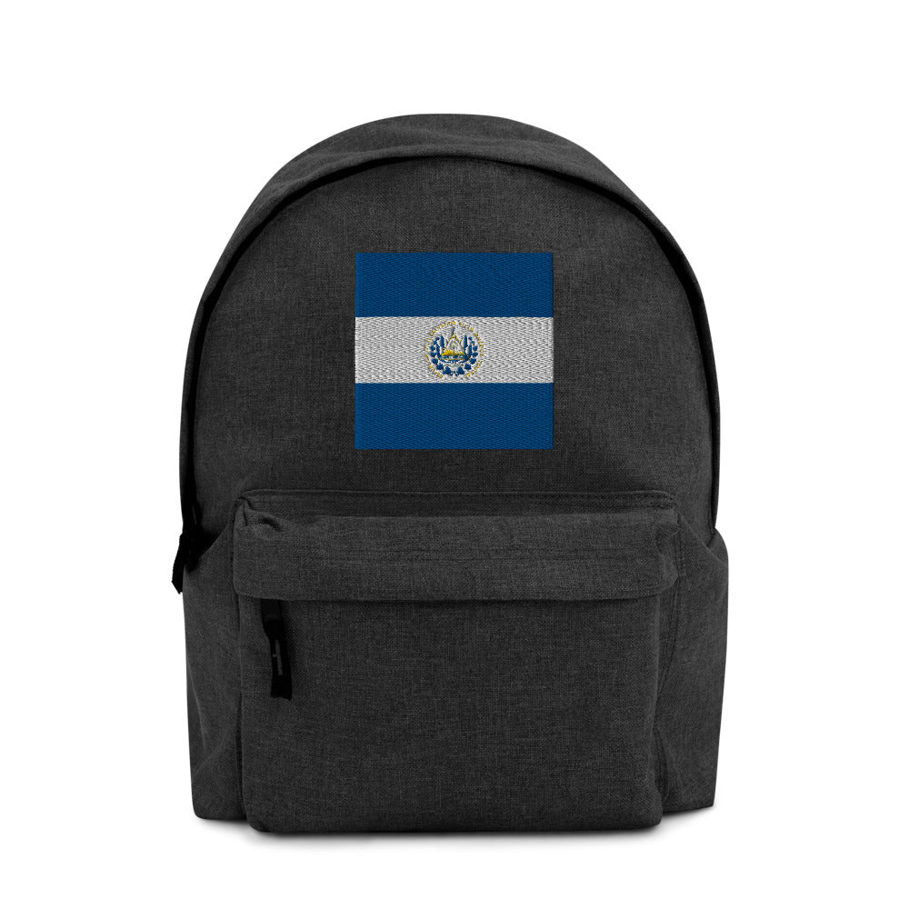 EL SALVADOR FLAG Embroidered Backpack