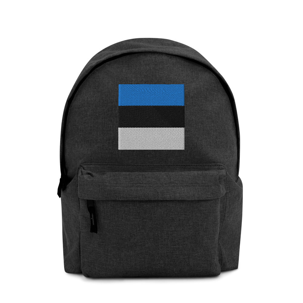 ESTONIA FLAG Embroidered Backpack