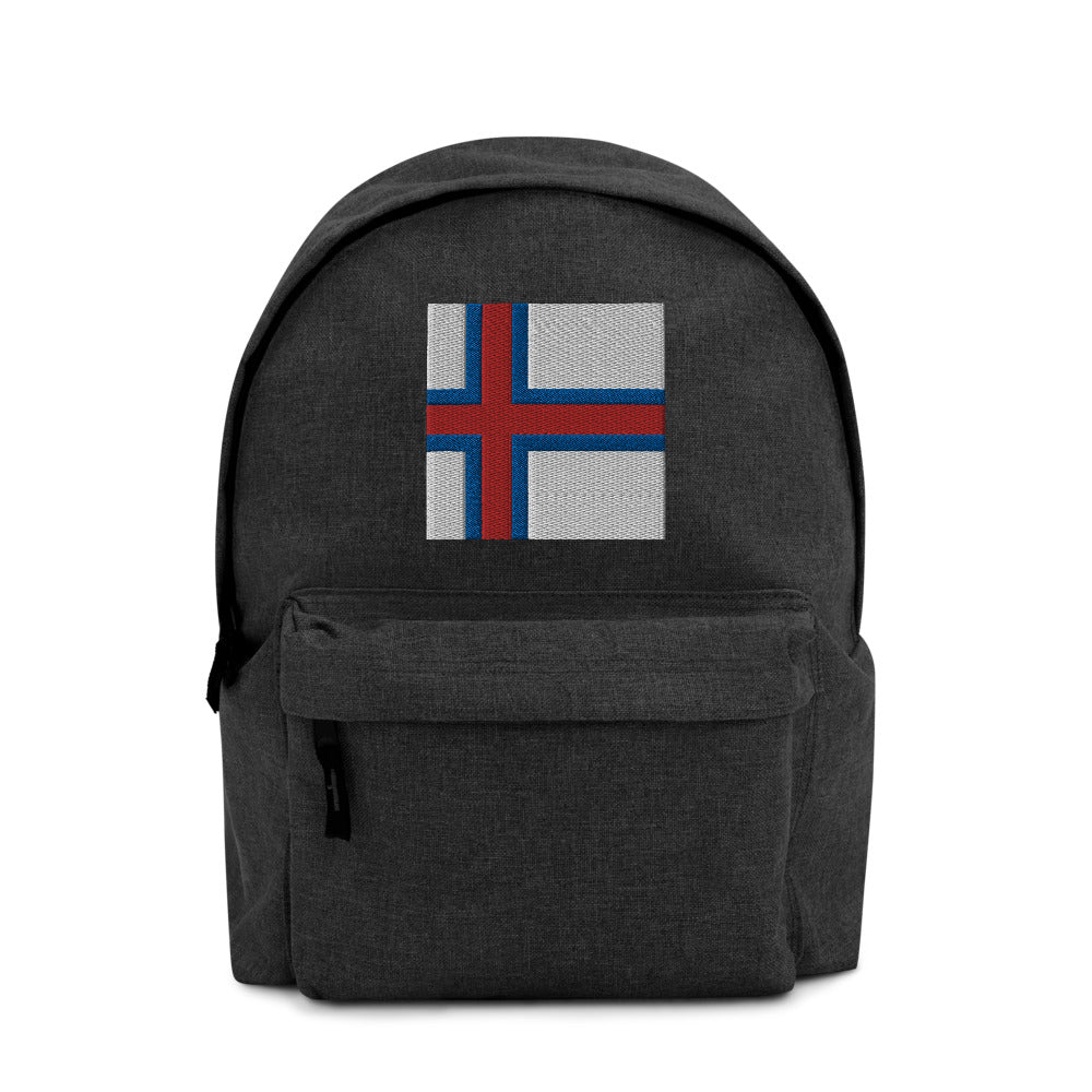 FAROE ISLANDS FLAG Embroidered Backpack