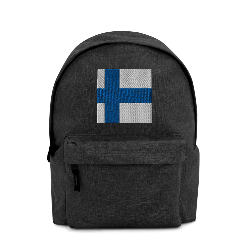 FINLAND FLAG Embroidered Backpack