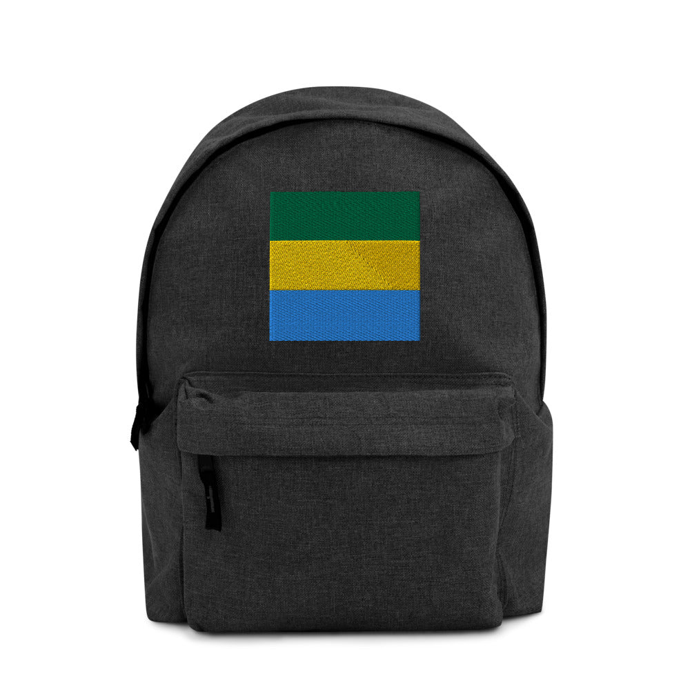 GABON FLAG Embroidered Backpack