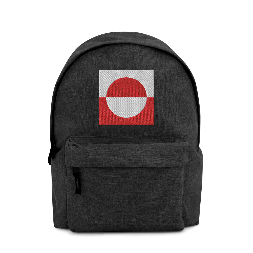 GREENLAND FLAG Embroidered Backpack