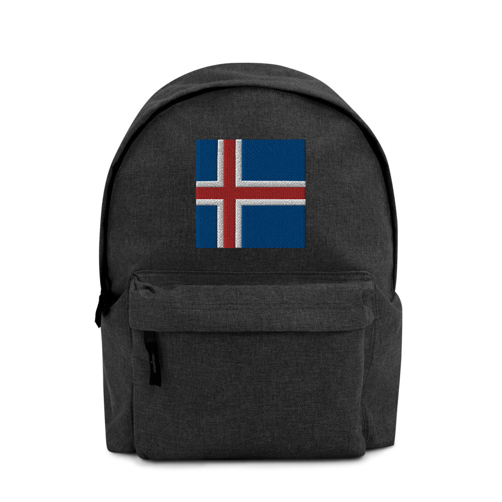 ICELAND FLAG Embroidered Backpack