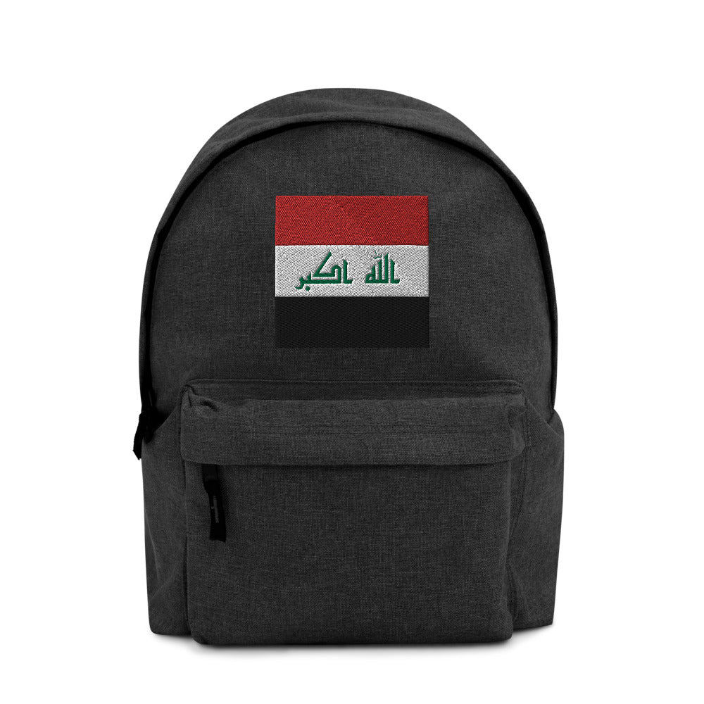 IRAQ FLAG Embroidered Backpack