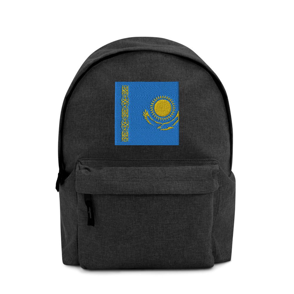 KAZAKHSTAN FLAG Embroidered Backpack