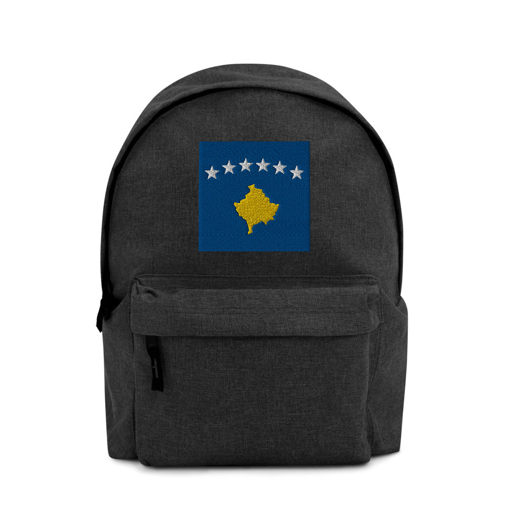 KOSOVO FLAG Embroidered Backpack