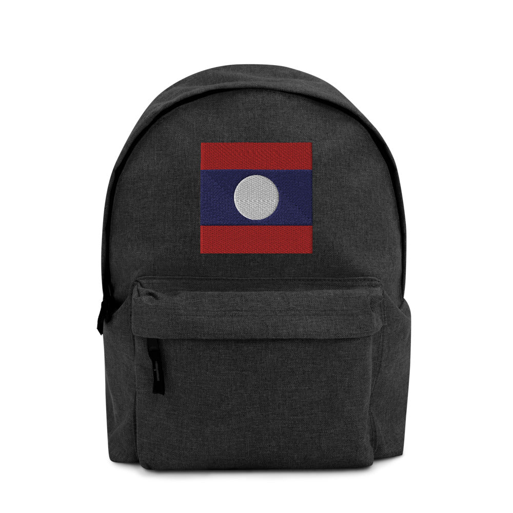 LAOS FLAG Embroidered Backpack