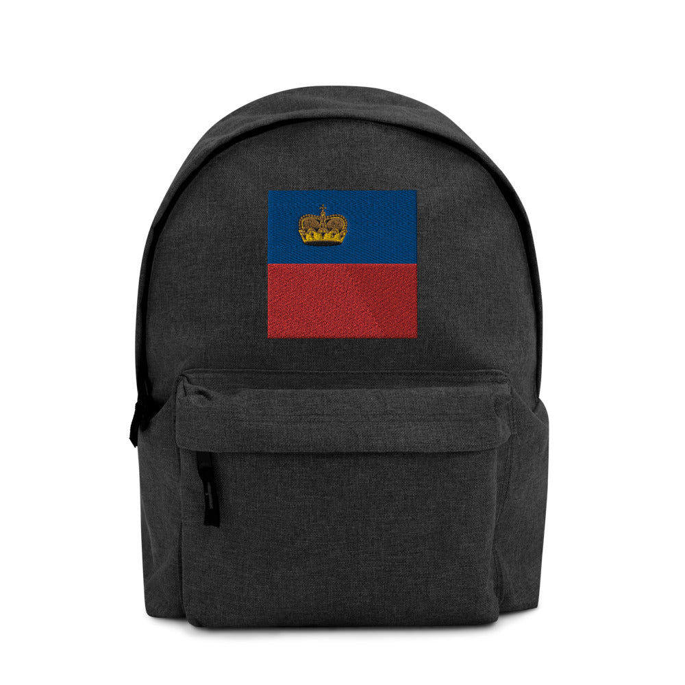 LIECHTENSTEIN FLAG Embroidered Backpack