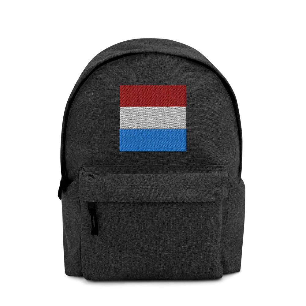 LUXEMBOURG FLAG Embroidered Backpack