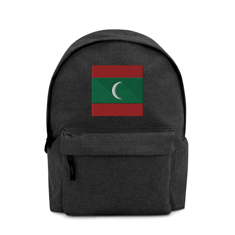 MALDIVES FLAG Embroidered Backpack