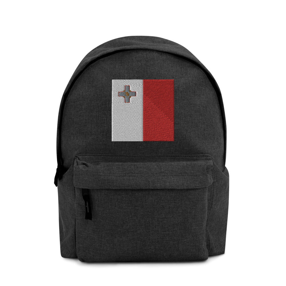 MALTA FLAG Embroidered Backpack