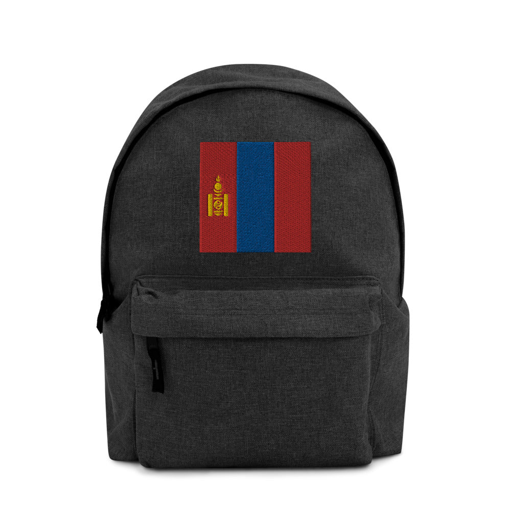 MONGOLIA FLAG Embroidered Backpack