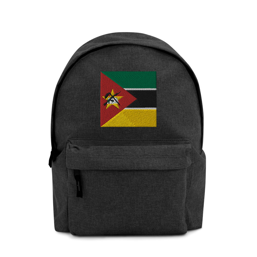 MOZAMBIQUE FLAG Embroidered Backpack