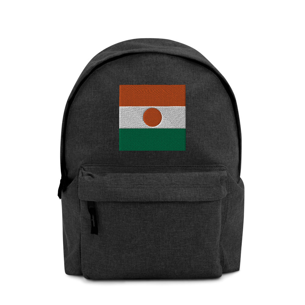 NIGER FLAG Embroidered Backpack