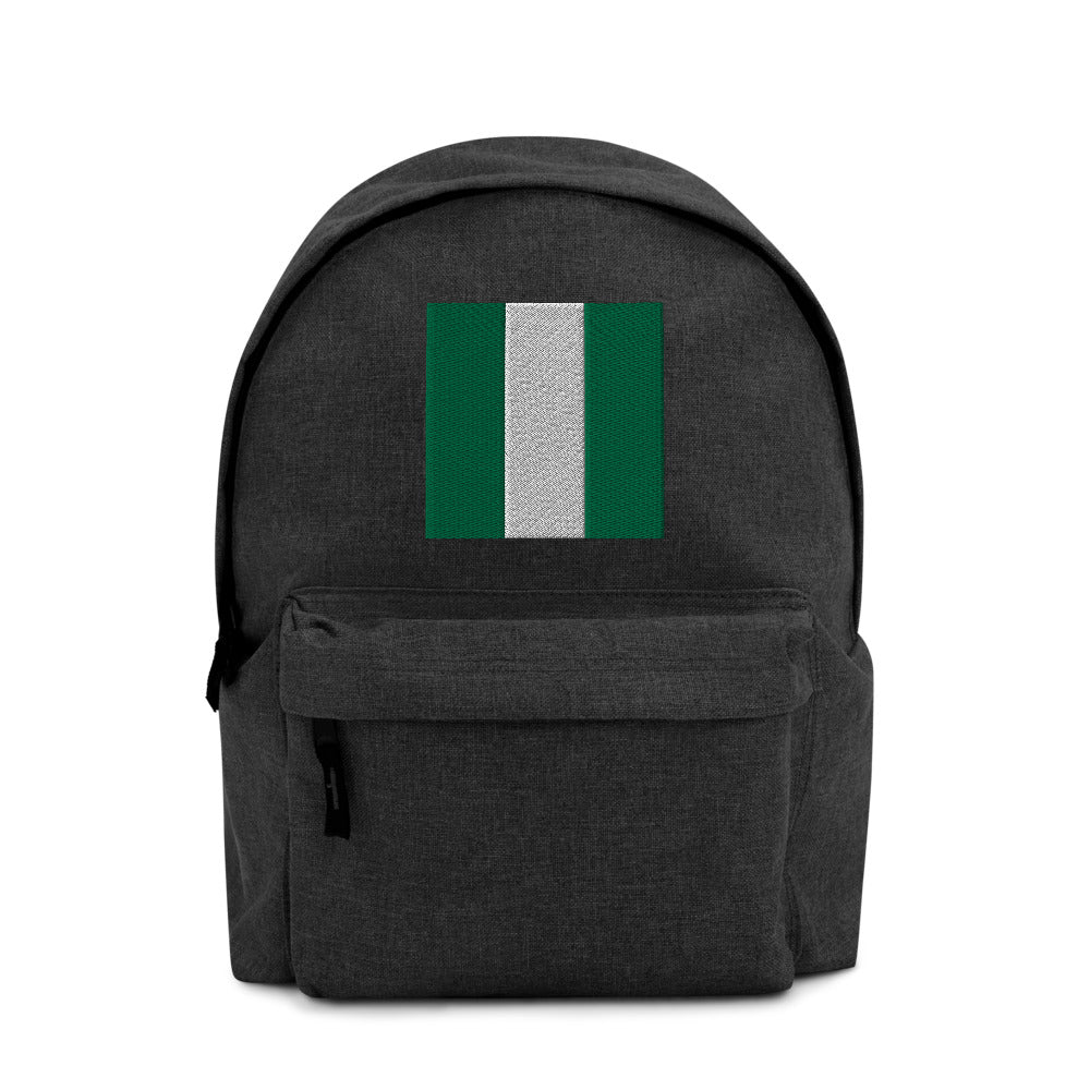 NIGERIA FLAG Embroidered Backpack