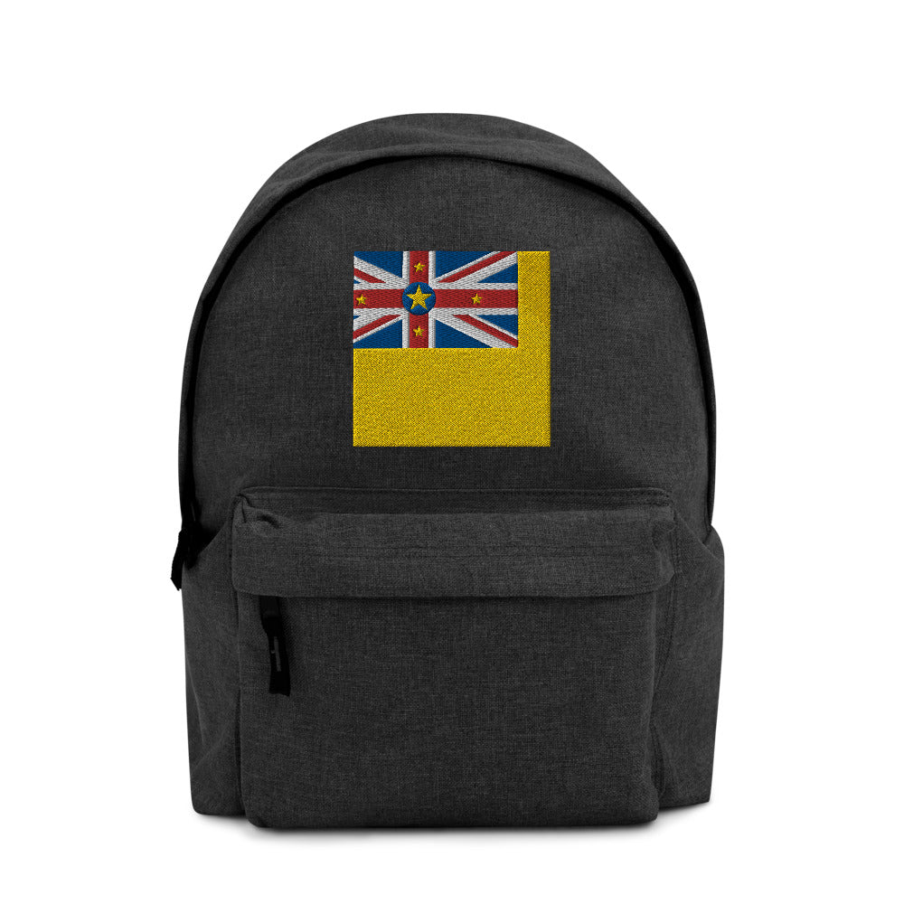 NIUE FLAG Embroidered Backpack